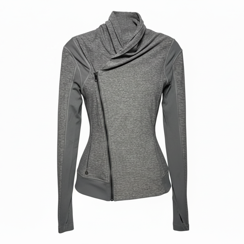Bhakti Yoga Jacket By Lululemon In Grey, Size: 6