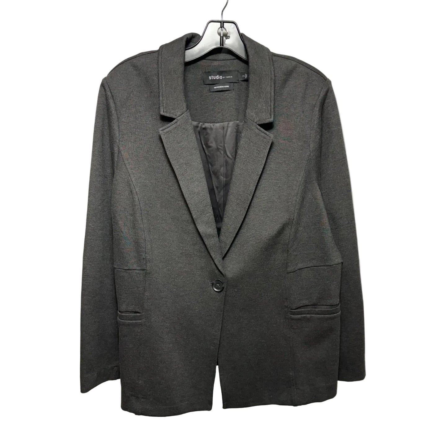 Blazer By Torrid In Grey, Size: 2x