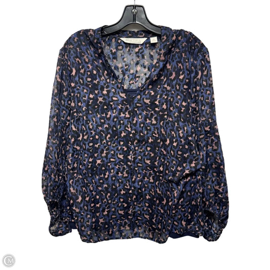 Top Long Sleeve By beautiful by lawrence zarian In Animal Print, Size: 1x