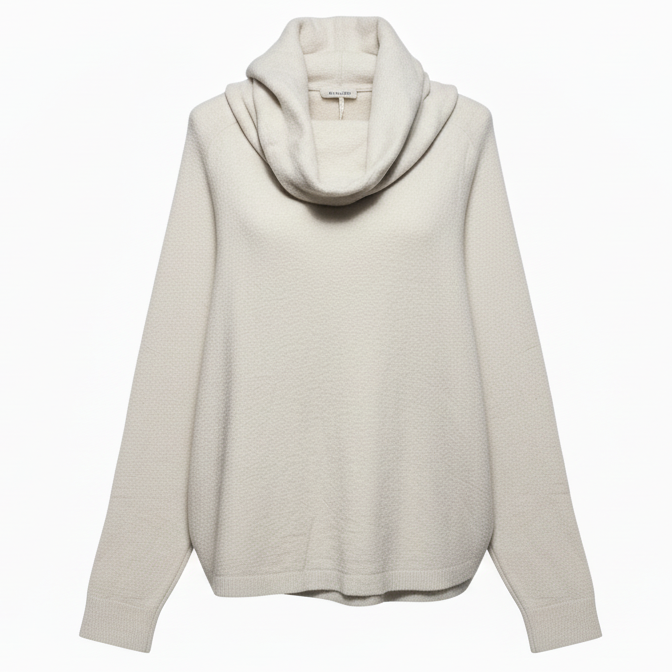 Cozy Chic Ultra Lite Coastal Cowl Neck Tunic By Barefoot Dreams In Cream, Size: 1X