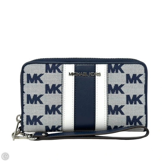 Jet Set Travel Large Striped Logo Jacquard Smartphone Wristlet By Michael By Michael Kors, Size: Medium