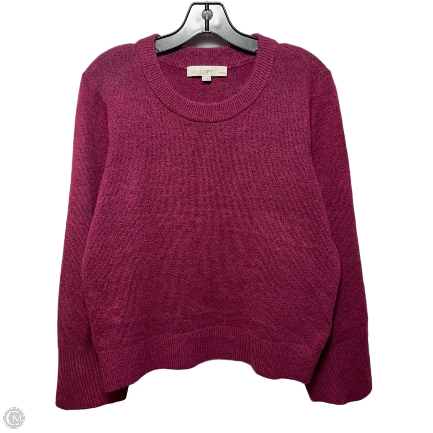 Sweater By Loft In Maroon, Size: Lp