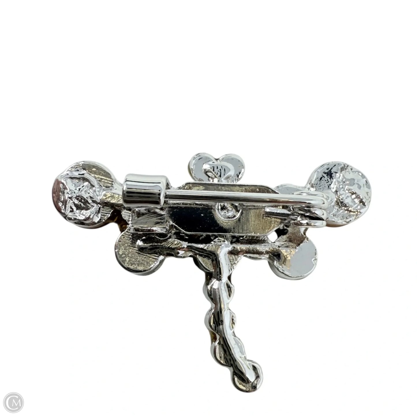 Tiny Rhinestone Butterfly Pin