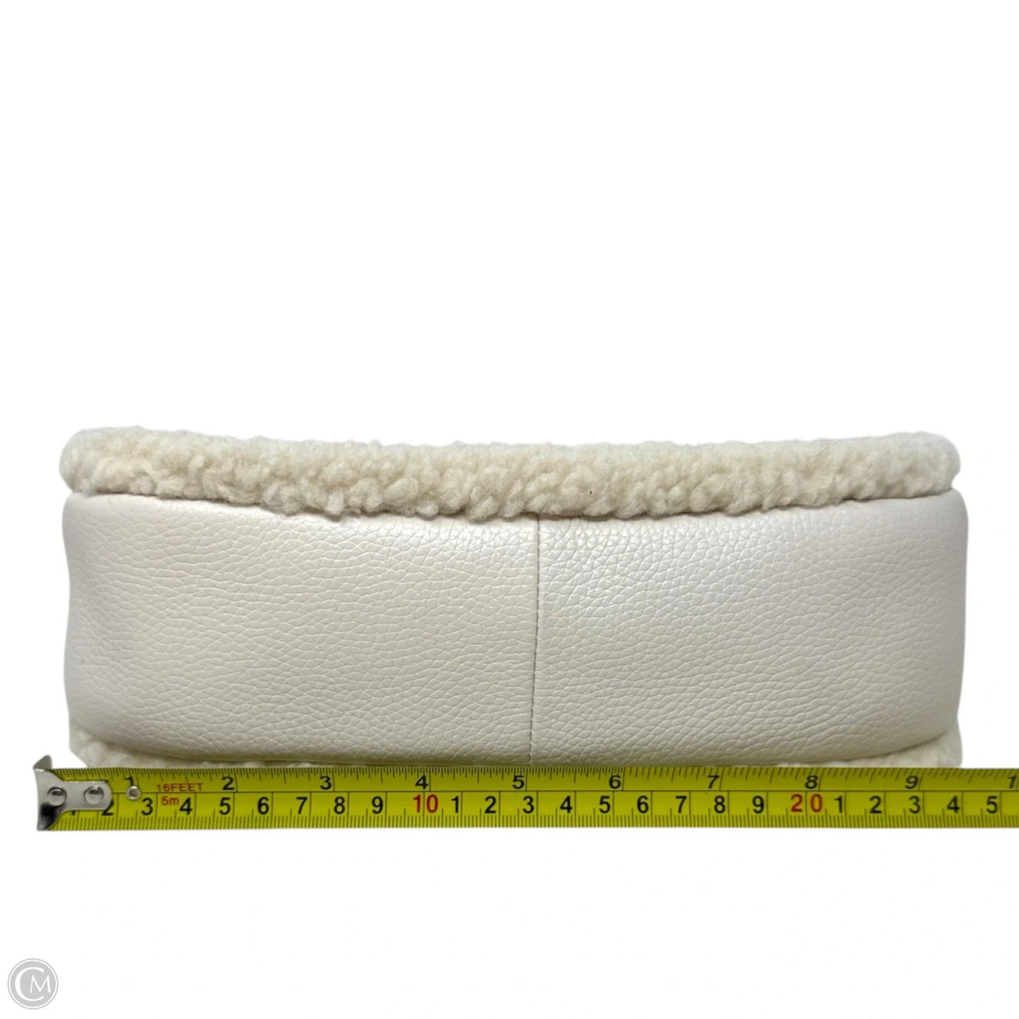 Carmela Shearling & Pebbled Leather Convertible Pouchette Crossbody Bag By Michael By Michael Kors, Size: Medium