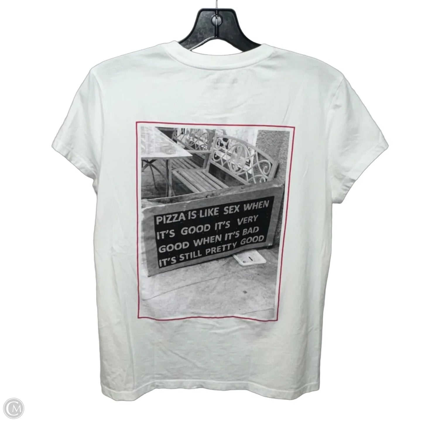 “Amour*” Top Short Sleeve By Zadig And Voltaire In White, Size: Xs