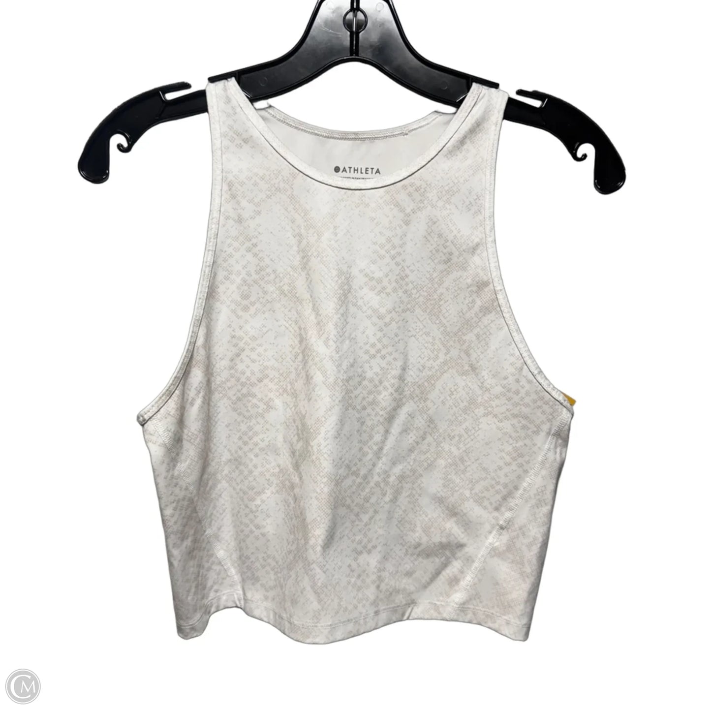 Cropped Athletic Tank Top By Athleta In Cream, Size: S