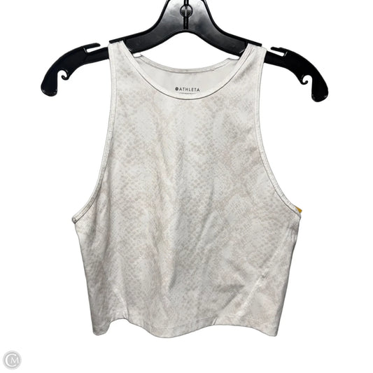 Cropped Athletic Tank Top By Athleta In Cream, Size: S