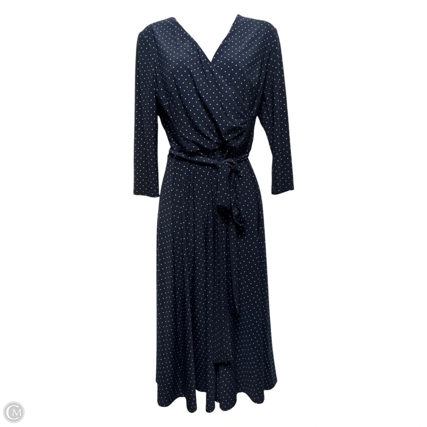 Dress Casual Midi By Lauren By Ralph Lauren In Polkadot Pattern, Size: 6