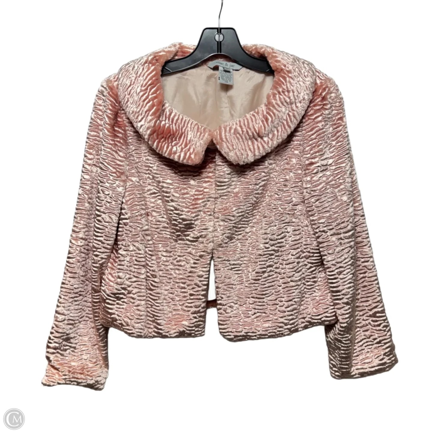 Vintage Persian Lamb Faux Fur Jacket By Mac And Jac In Pink, Size: 8