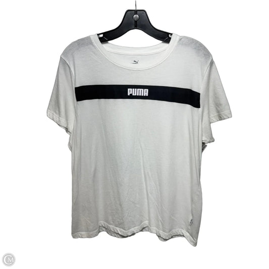 Top Short Sleeve Basic By Puma In White, Size: Xl