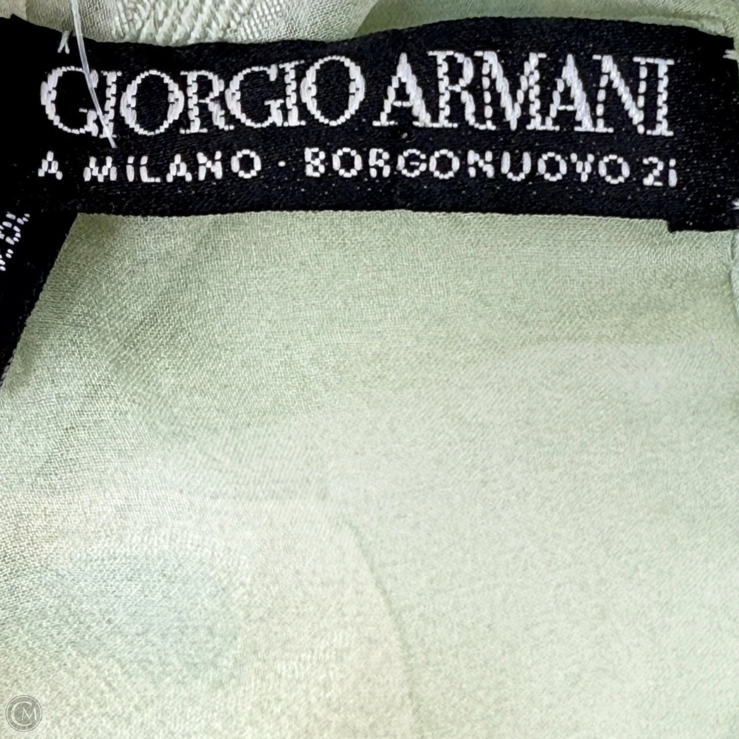 Sheer Silk Square Scarf Luxury Designer By Giorgio Armani