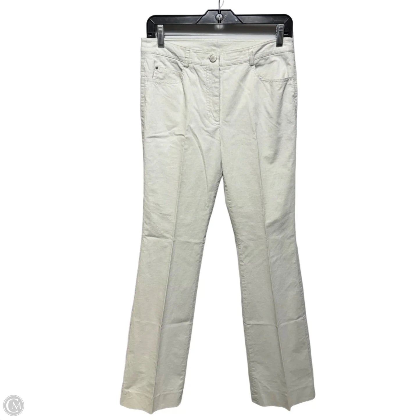 Pants Corduroy By Akris In Cream, Size: 4