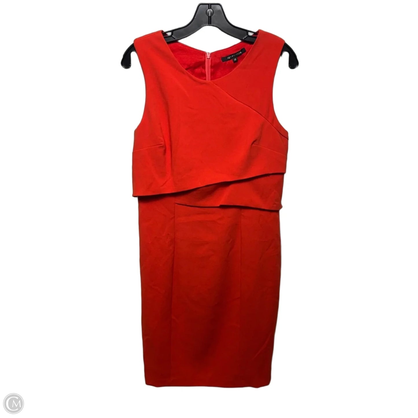 Dress Casual Midi By Ava & Aiden In Orange, Size: 10