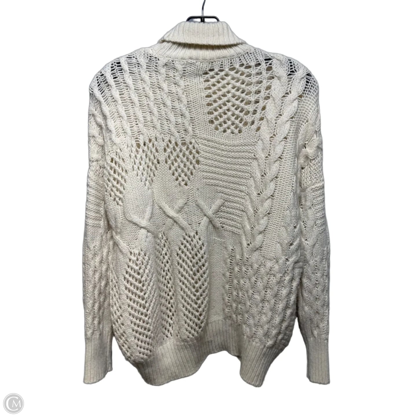 Wool-Cashmere Sweater By Athleta In Cream, Size: Xs