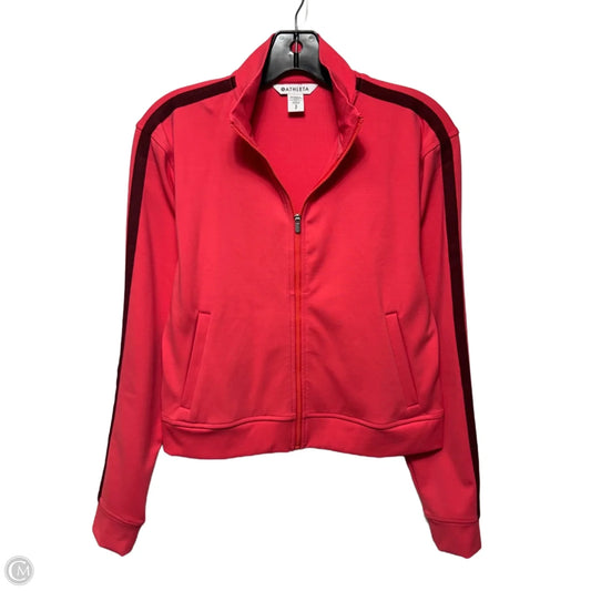 Athletic Jacket By Athleta In Coral, Size: S