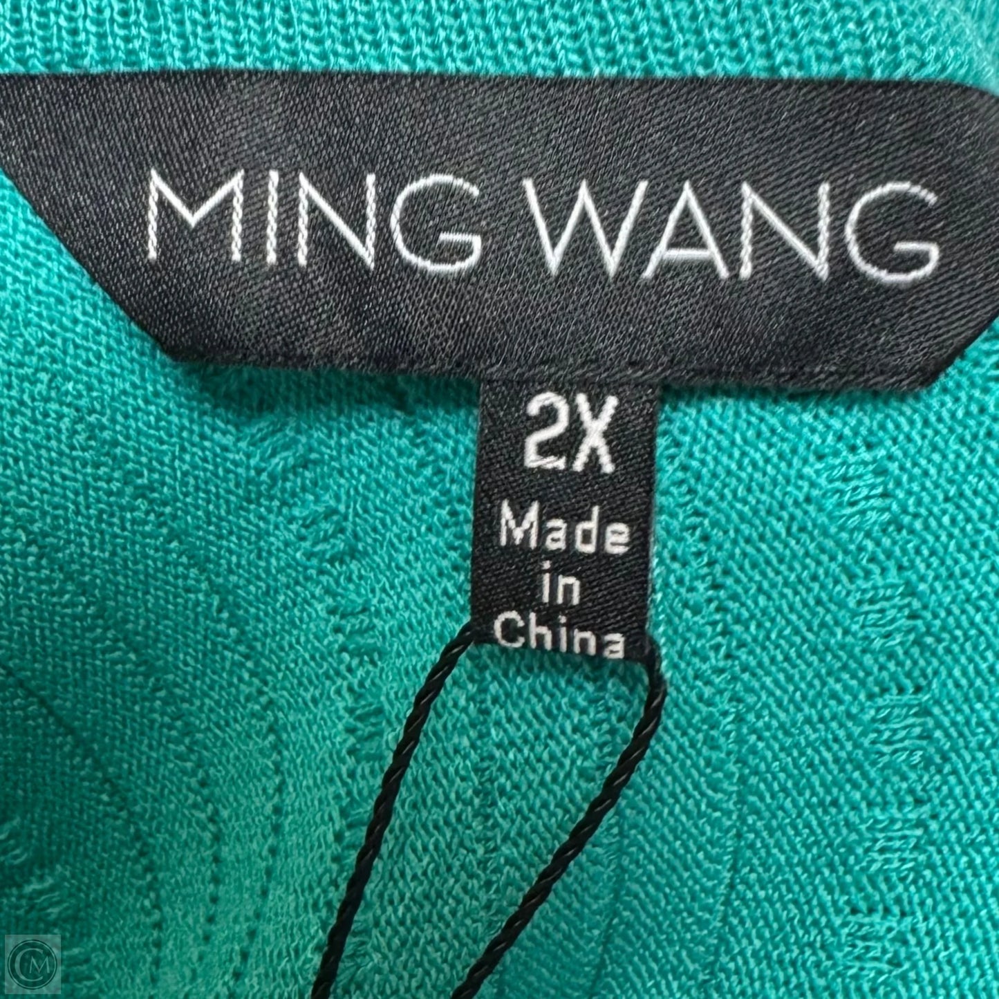 Dress Casual Midi By Ming Wang In Aqua, Size: 2x
