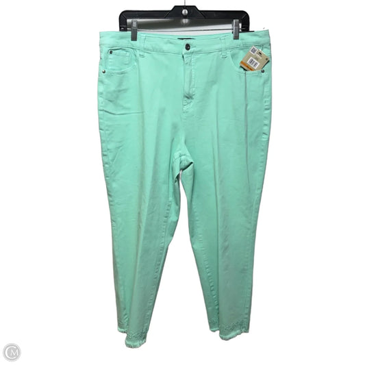 Spring Fling Jeans Straight By John Mark In Green, Size: 16
