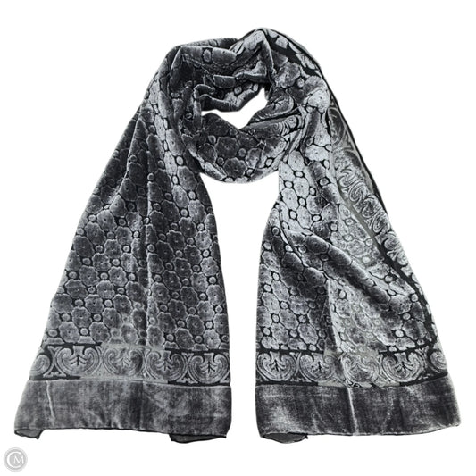 Italian Silk Burnout Velvet Long Scarf By Valentini