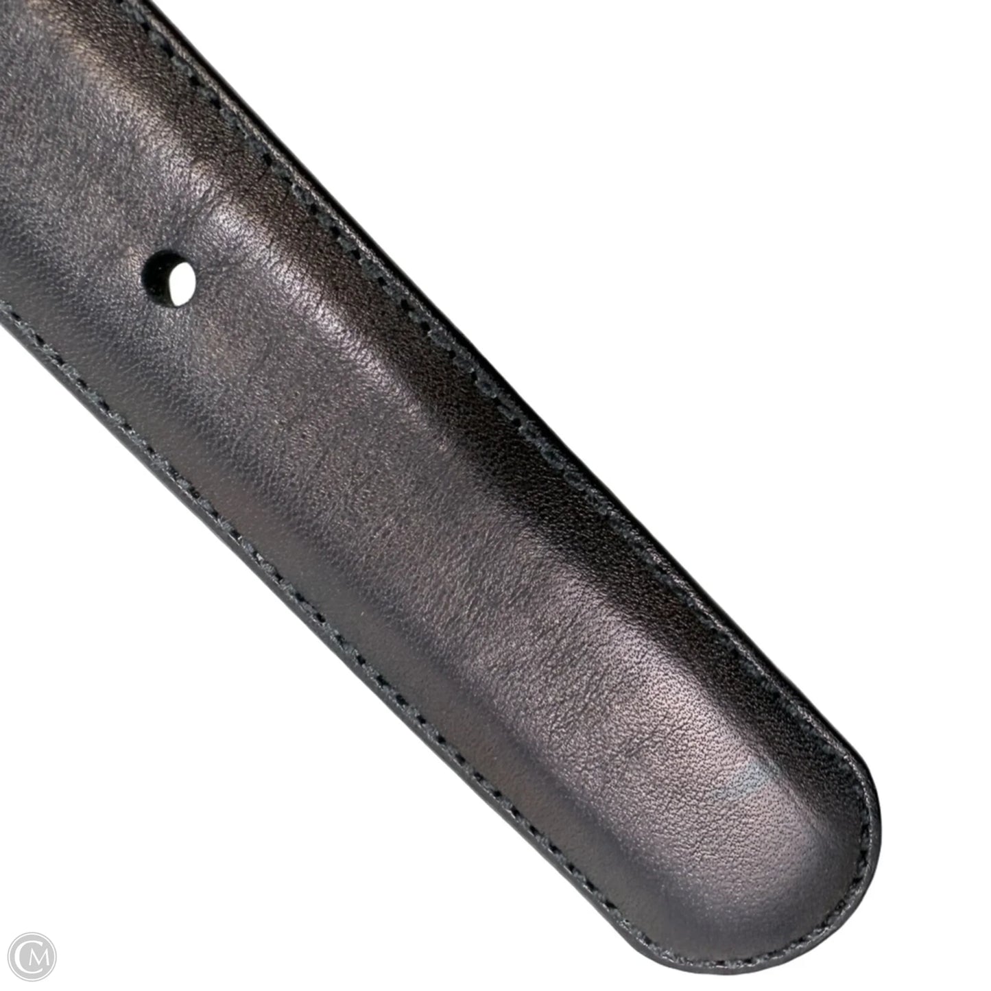 Classic Buckle Leather Belt Designer By Coach, Size: Large