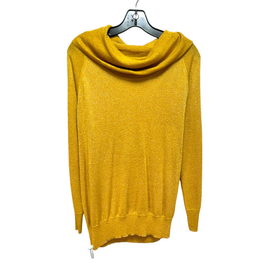 Metallic Sweater By Grace In Gold, Size: L