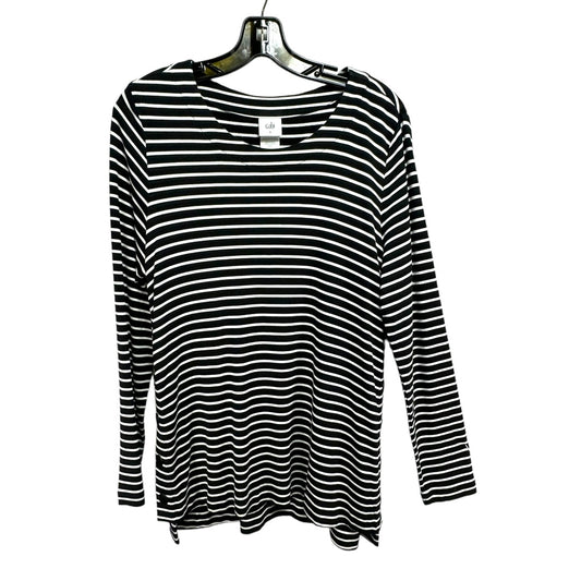 Top Long Sleeve By Cabi In Striped, Size: M