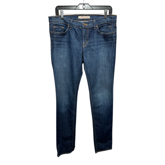 Jeans Straight By J Brand In Blue Denim, Size: 12