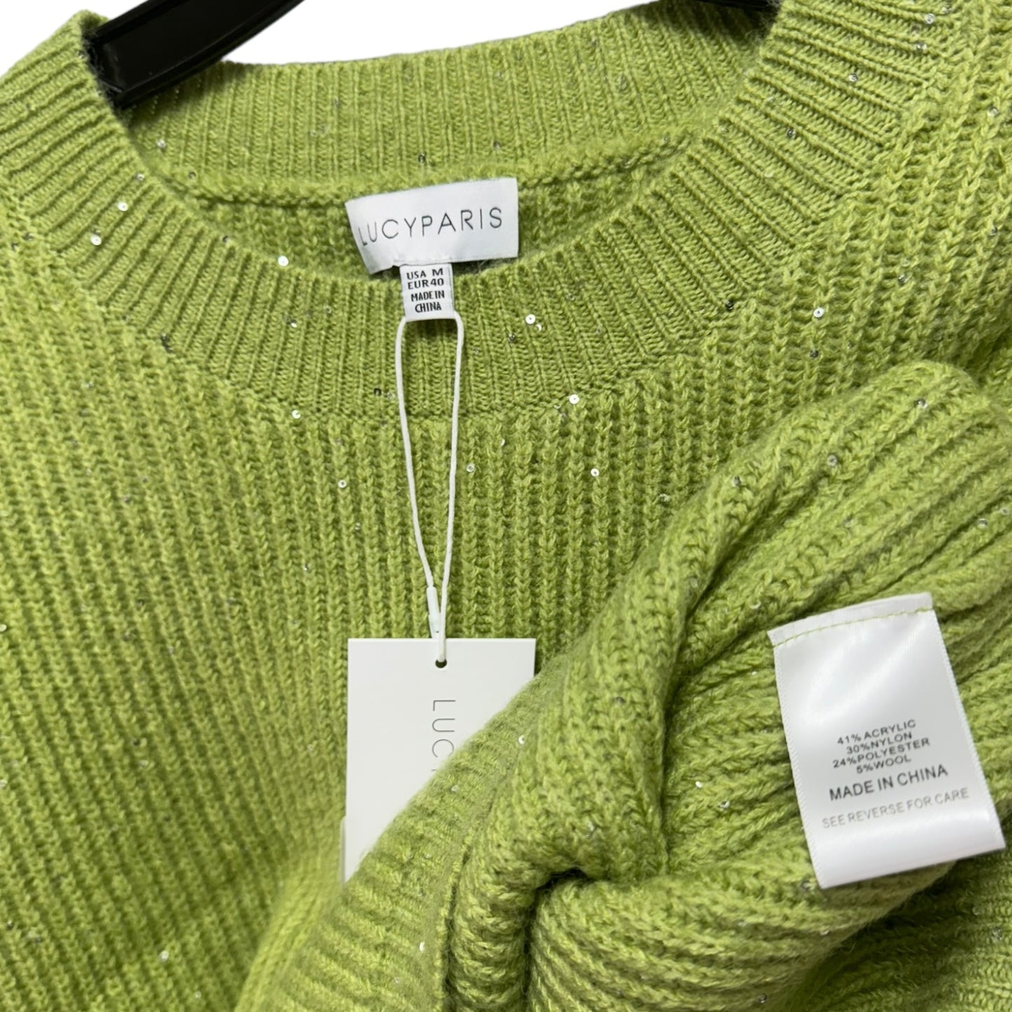 Sweater By Lucy Paris In Green, Size: M