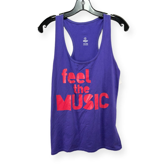 Purple Top Sleeveless Zumba, Size 1x