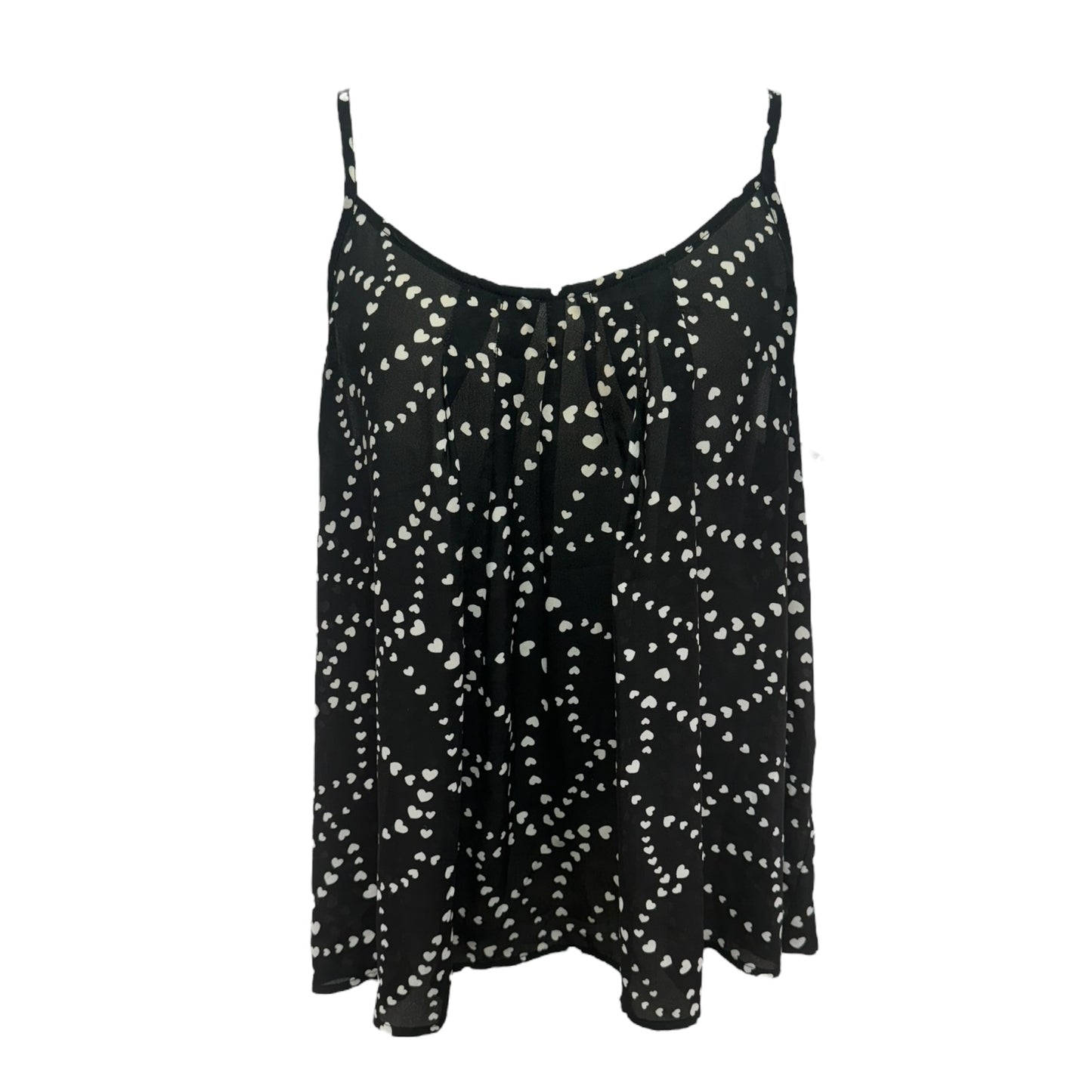 Heart Print Cross Back Camisole Top Sleeveless By Torrid  Size: 1x