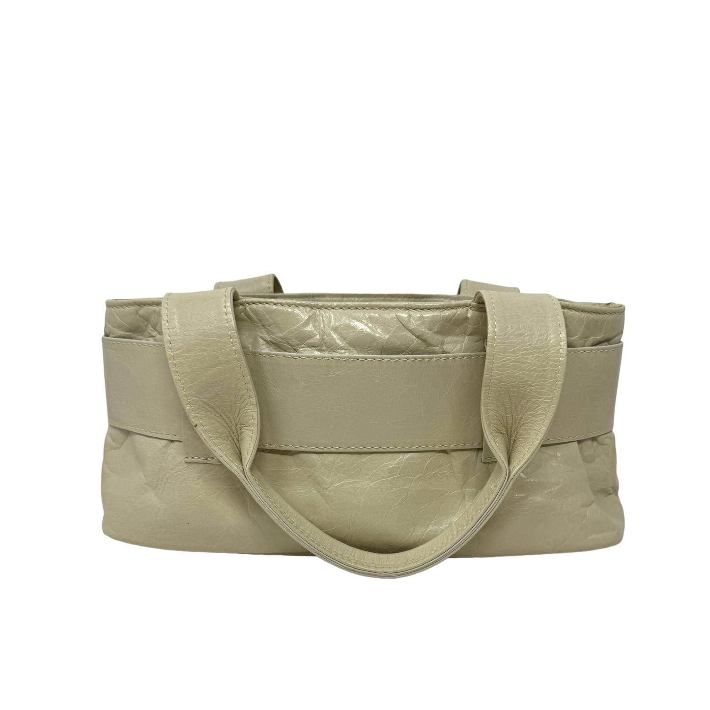 Bow Detail Shoulder Bag Leather By Roberta Gandolfi  Size: Small