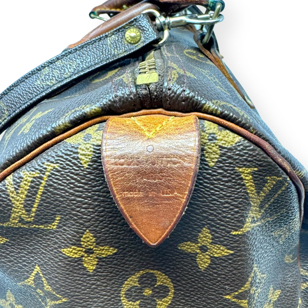 Vintage Speedy 30 Handbag Luxury Designer Louis Vuitton, Size Medium