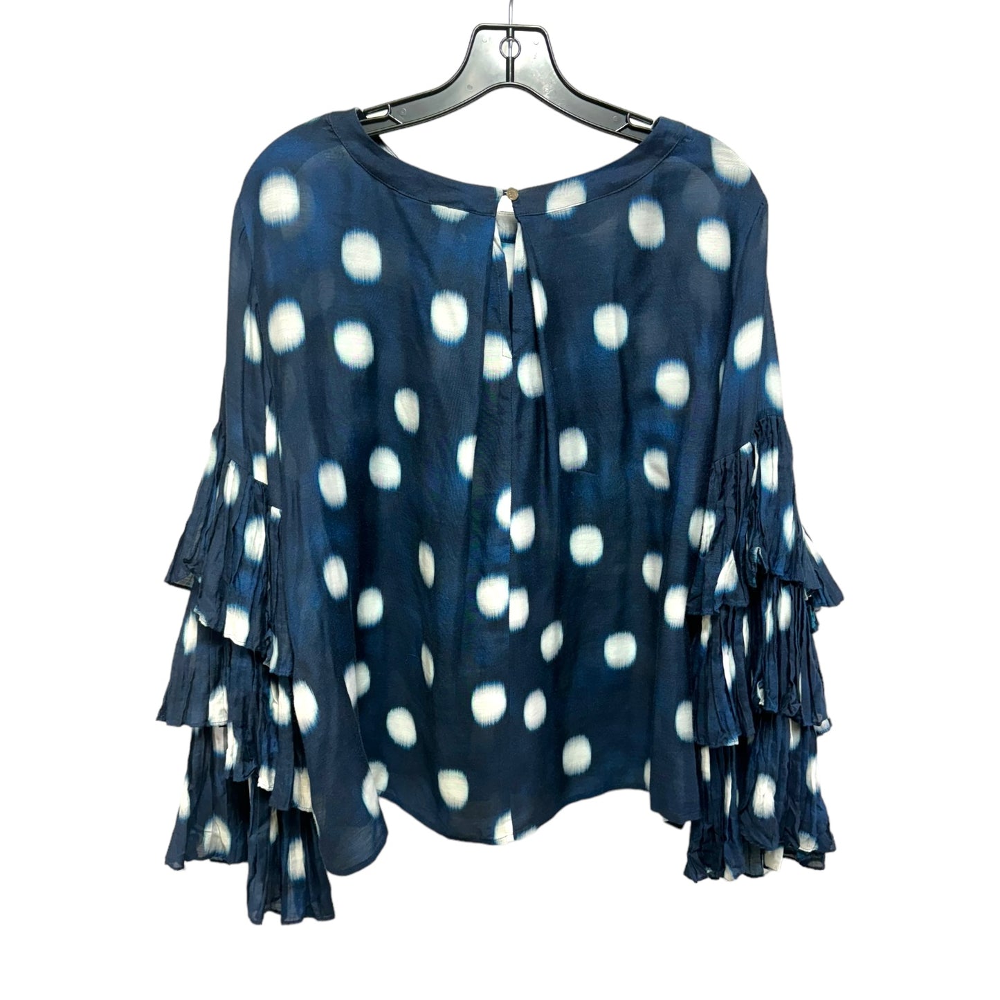 Top Long Sleeve By Chicos In Polkadot Pattern, Size: M