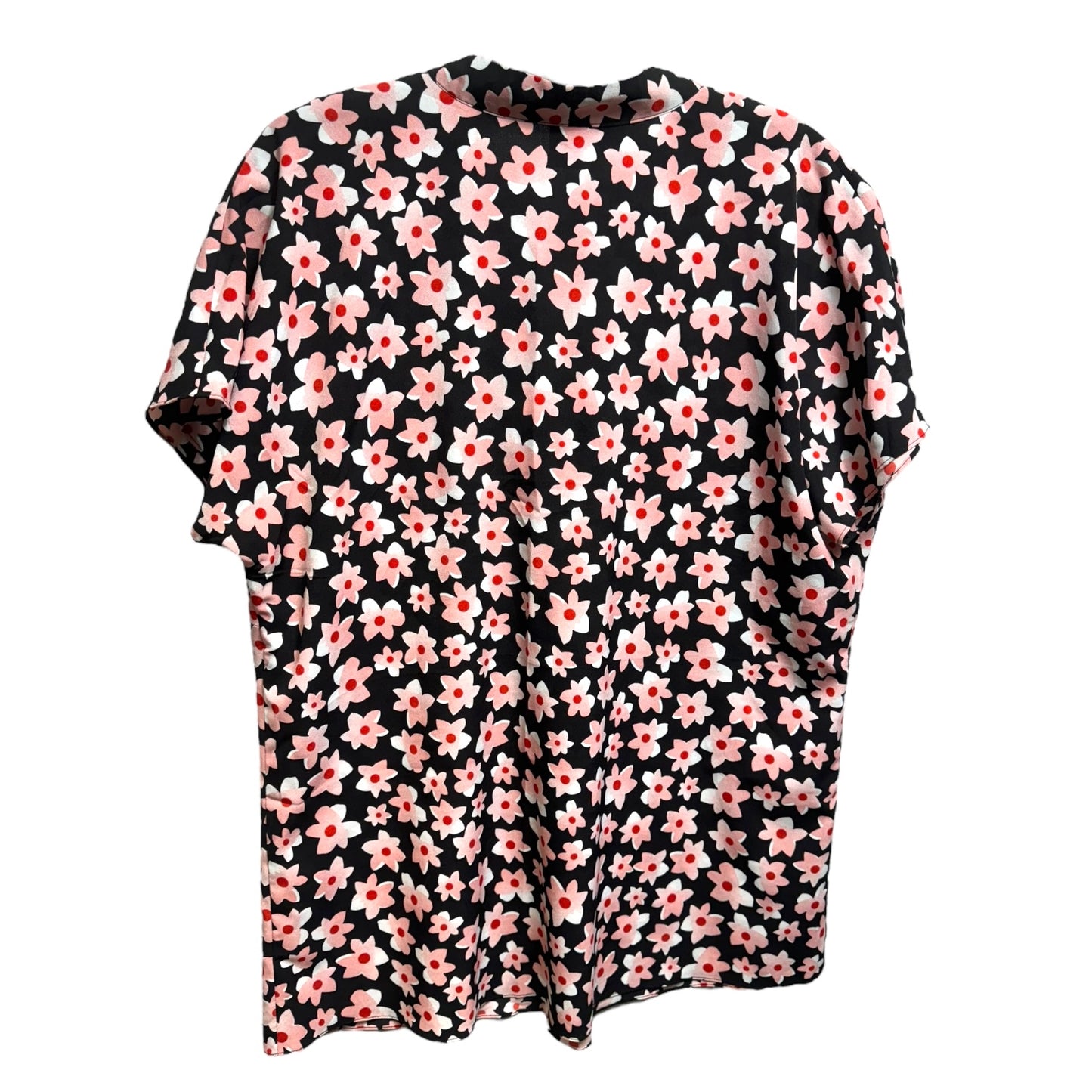 Top Short Sleeve By Cabi In Floral Print, Size: M