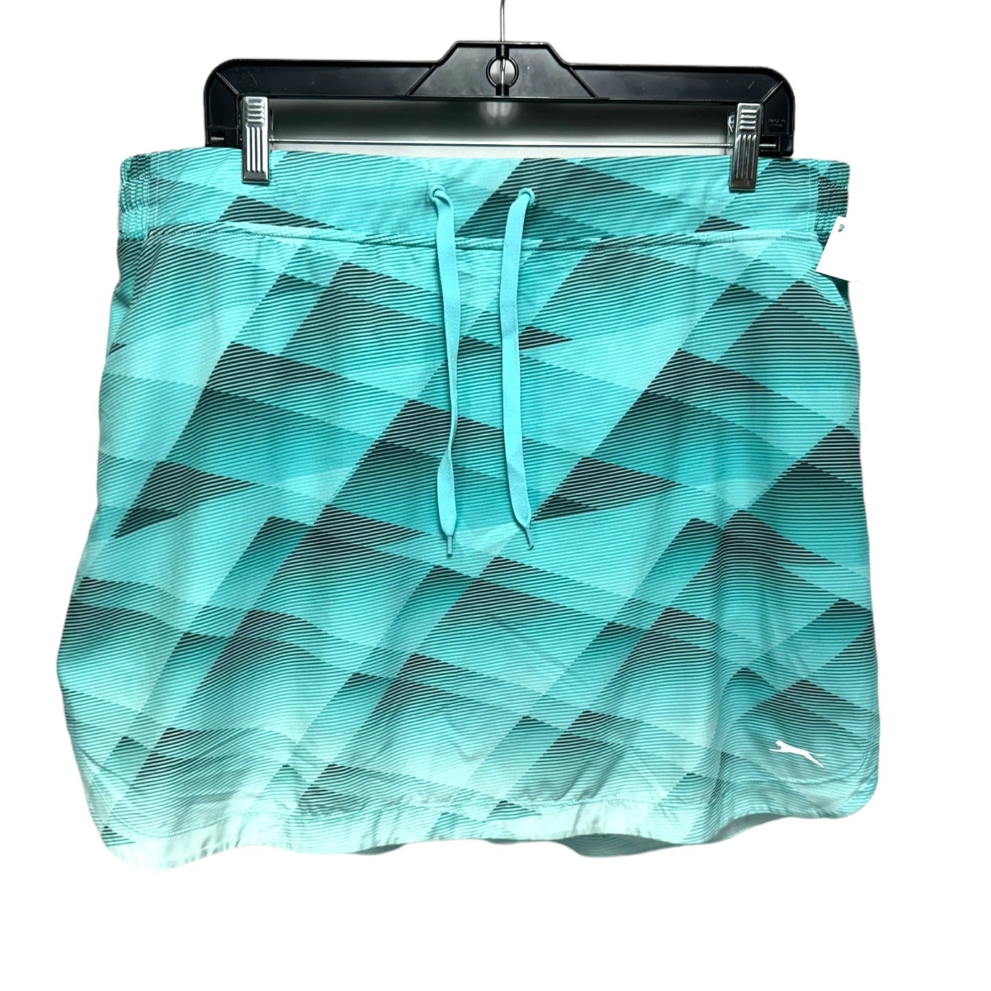 Athletic Skort By Slazenger In Aqua, Size: Xl