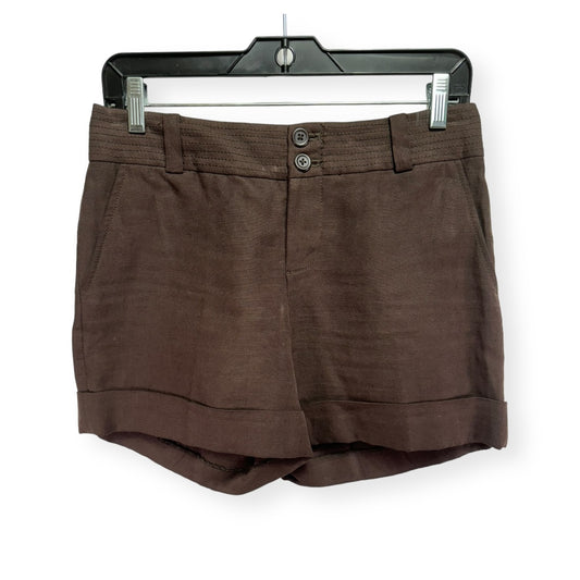 Linen & Silk Brown Shorts Banana Republic, Size 2