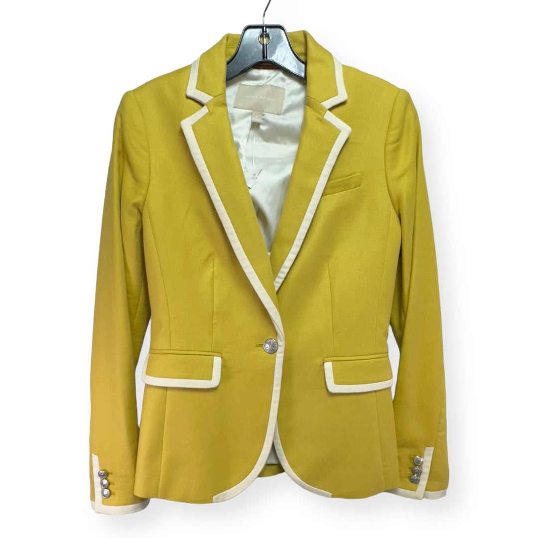 Blazer By Banana Republic In Yellow, Size: 0