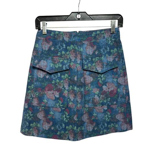 Skirt Mini & Short By Erin In Floral Print, Size: 2