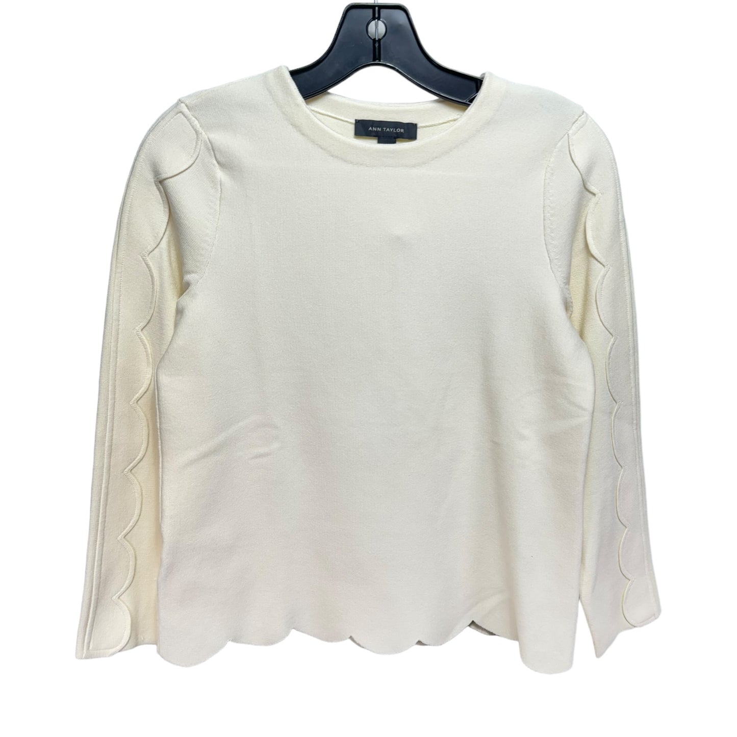 Sweater By Ann Taylor In Cream, Size: Xs