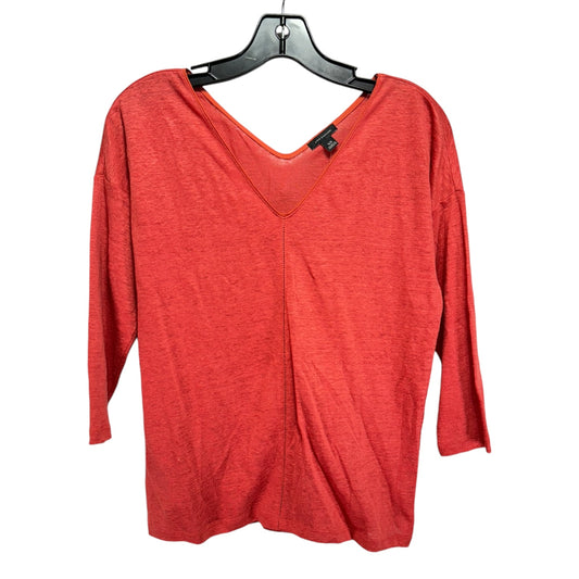 Top Long Sleeve By Ann Taylor In Orange, Size: Xs