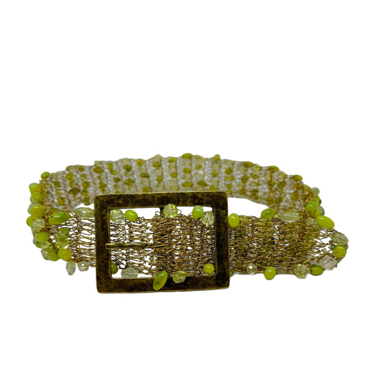 Brazilian Artisan Celebrity Beaded Wire Mesh Belt By Cristiane Valdez