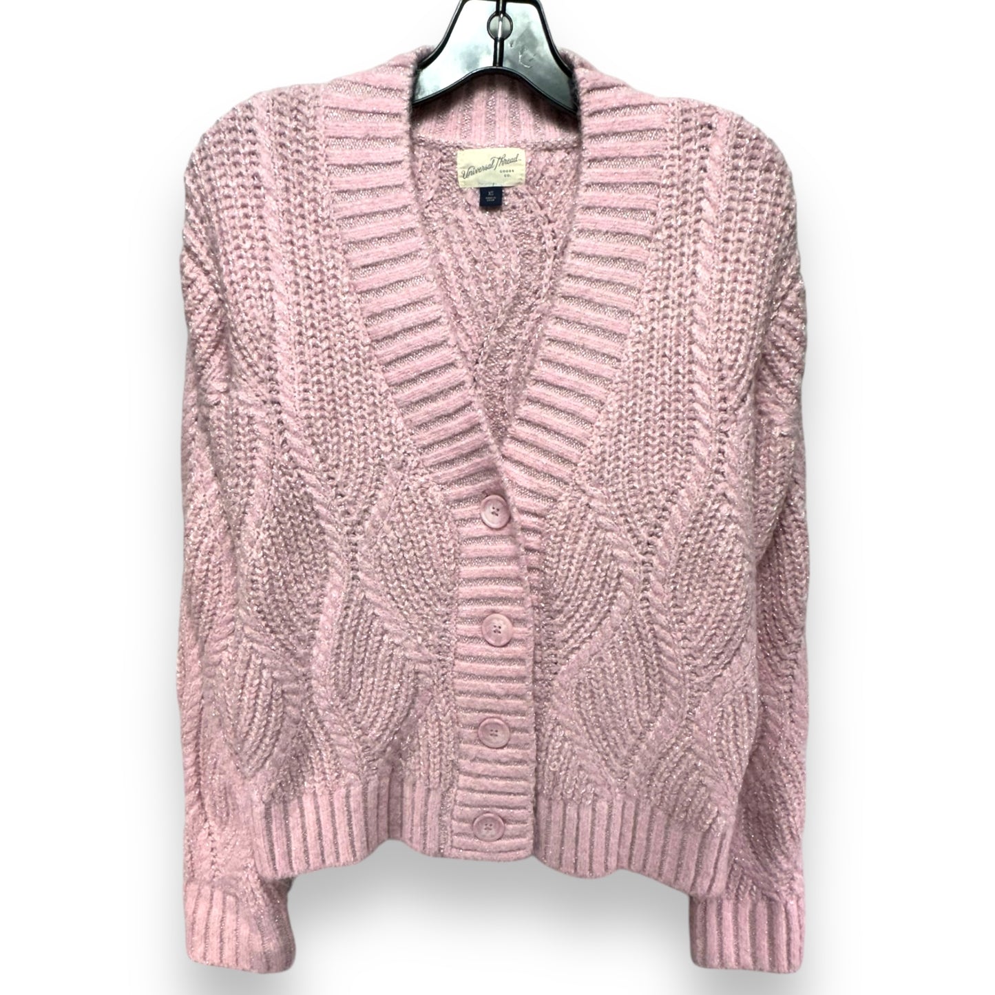 Sweater Cardigan By Universal Thread In Pink, Size: Xs