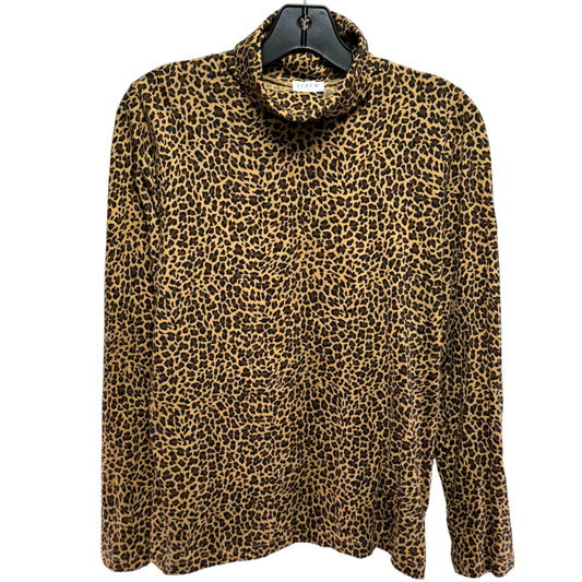 Top Long Sleeve By J. Crew In Animal Print, Size: Xs