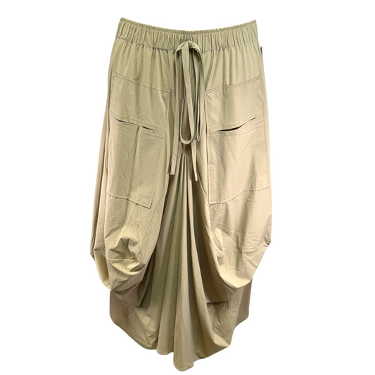 The Light Poplin Go To Skirt By Ruti In Tan, Size: S