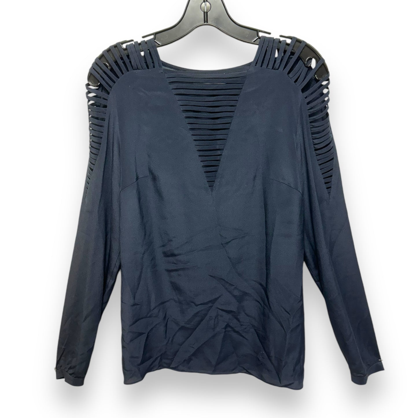 Top Long Sleeve Designer By Bailey 44 In Navy, Size: M