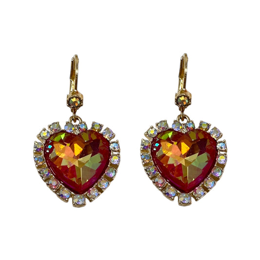 Heart Drop Earrings By Betsey Johnson