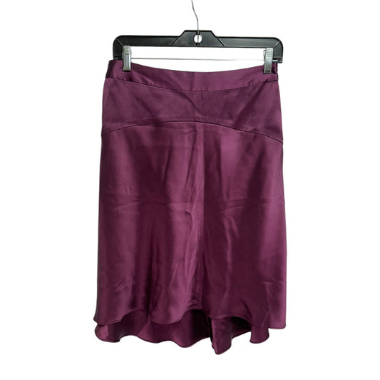 Silk Skirt Mini & Short By Banana Republic In Purple, Size: 6petite