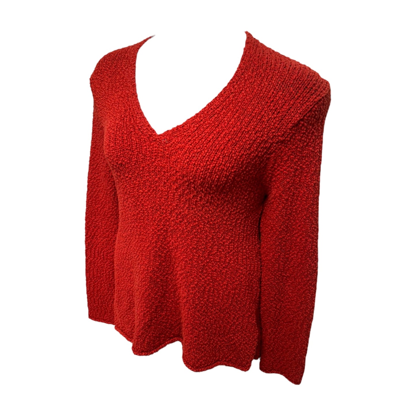 Sweater By Eileen Fisher In Red, Size: L