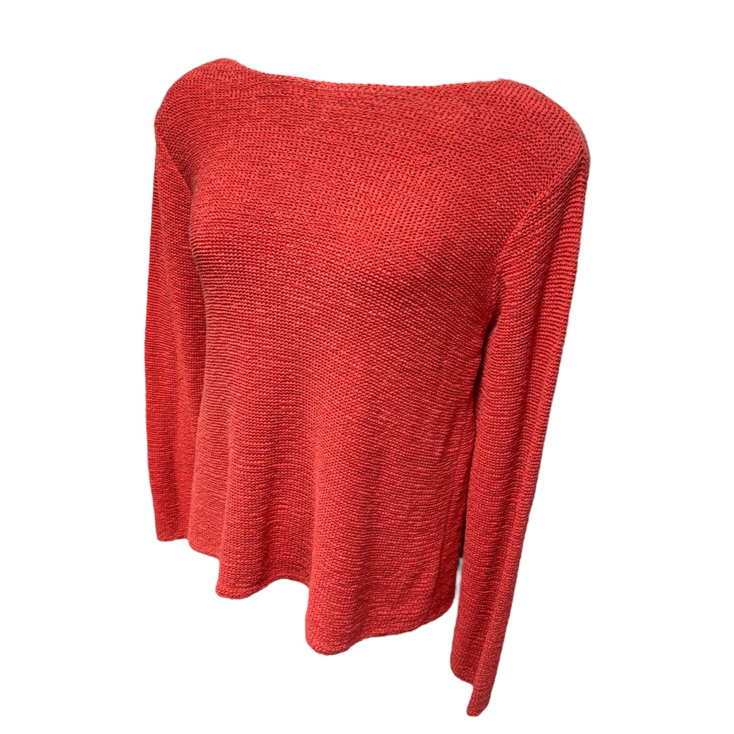 Sweater By Eileen Fisher In Coral, Size: L