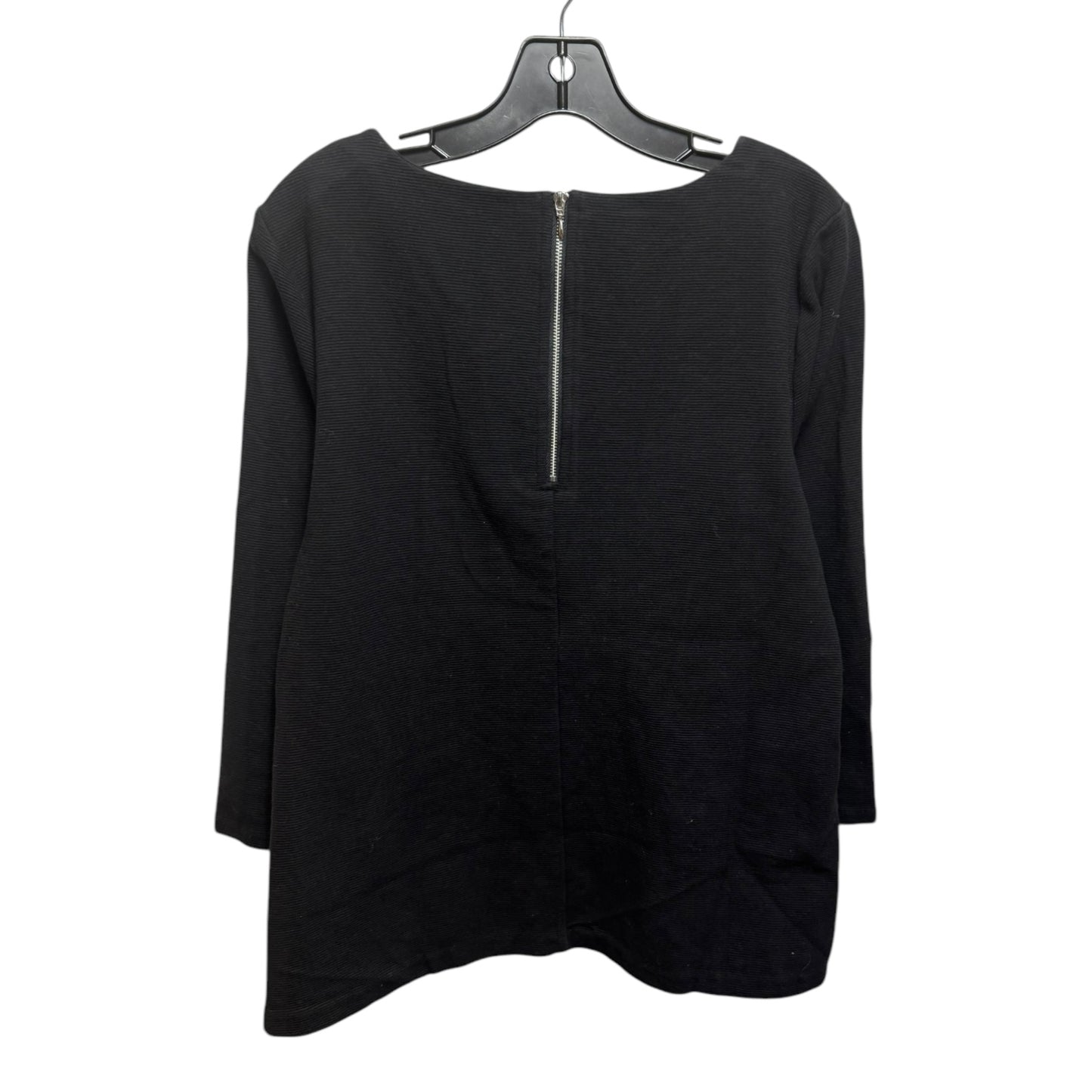 Top Long Sleeve By Talbots In Black, Size: L