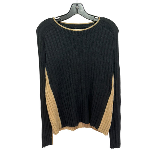 Two Tone Sweater By Loft In Black, Size: L